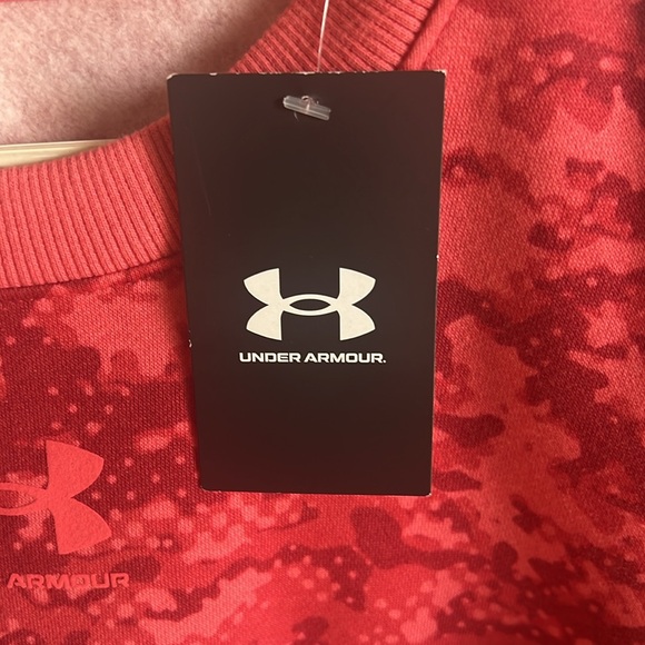 NWT Under Armour Women’s Rival Fleece Camouflage Crew Sweatshirt - Picture 3 of 8